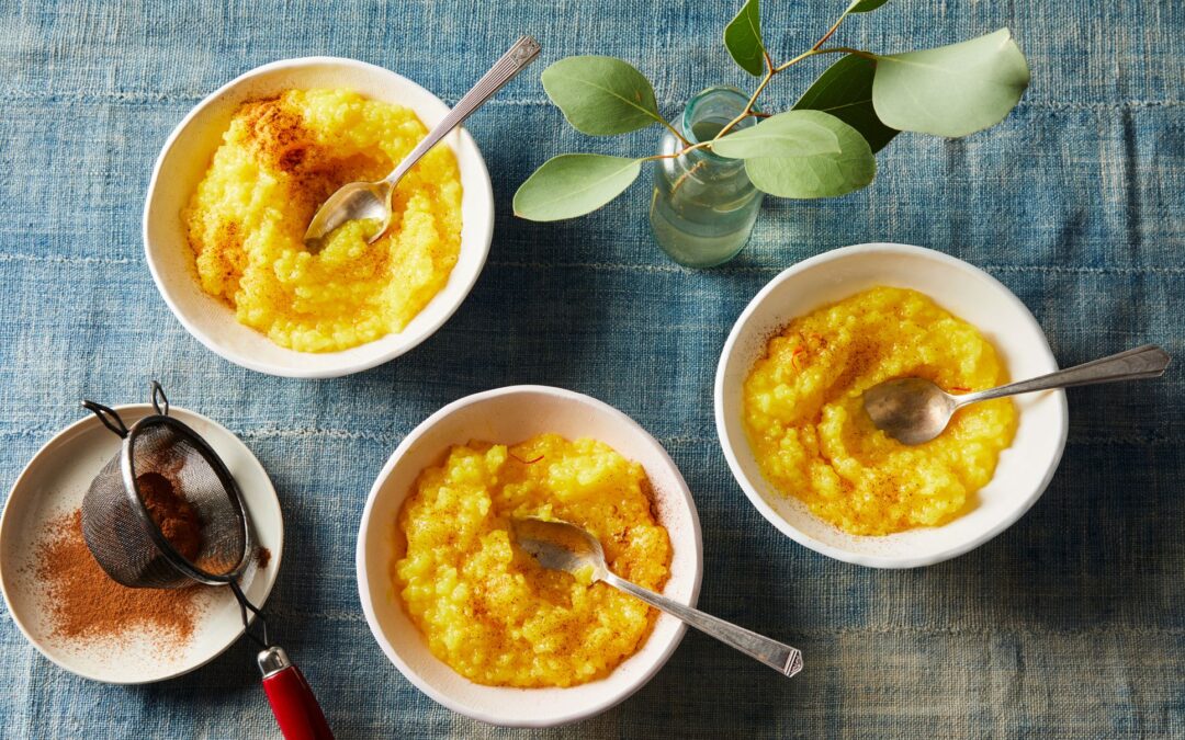 Saffron Tapioca Pudding