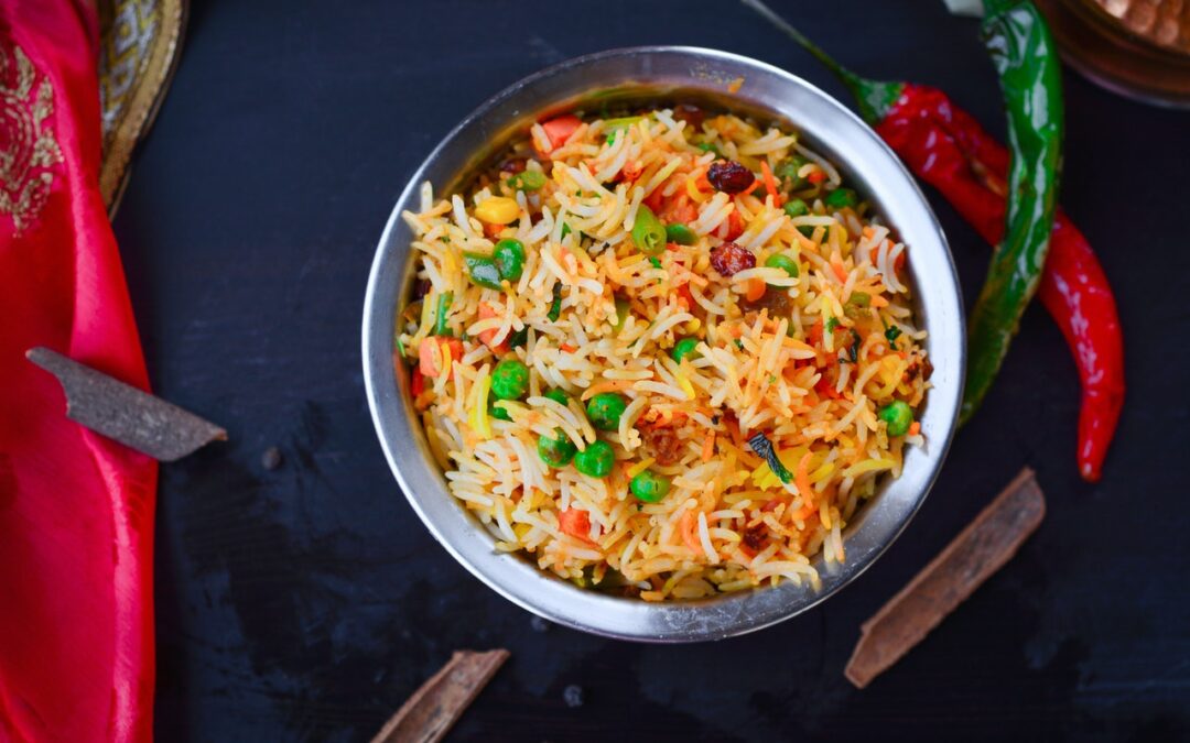 Colorful Saffron Baked Rice